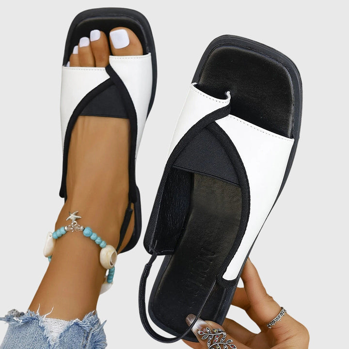 Women's summer walking sandals, orthopedic & cushioned, perfect for beach casual wear & everyday comfort.