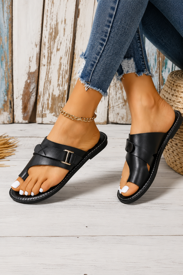 Casual women's walking sandals with orthopedic foot support, ideal for bunion relief & summer comfort.