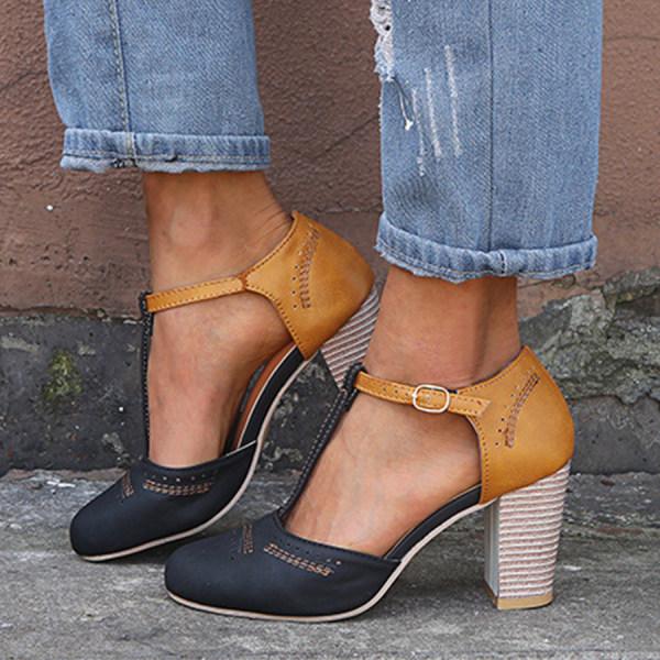 Womens fashion heeled shoes with orthopedic comfort, providing excellent arch support for stylish all-day wear.
