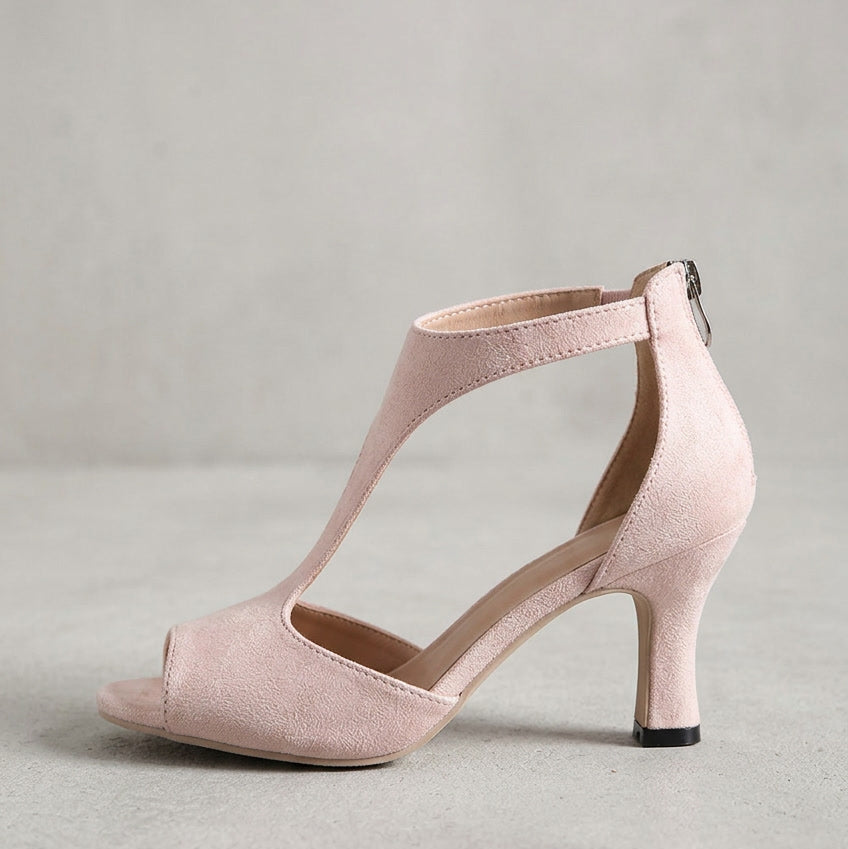 Women's orthopedic high heels with superior cushioning for foot health and elegant style.
