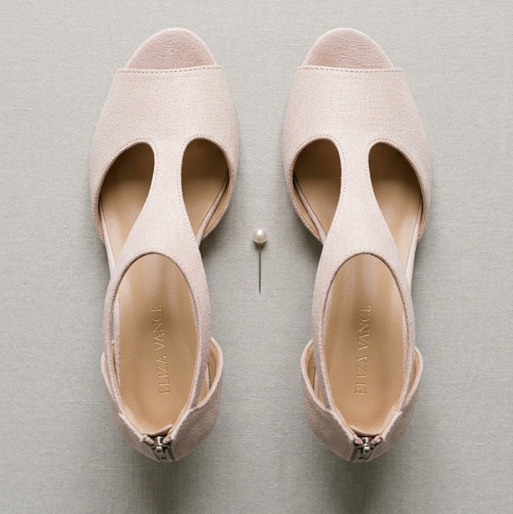 All-day comfort in women's cushioned orthopedic high heels, blending style with foot support.