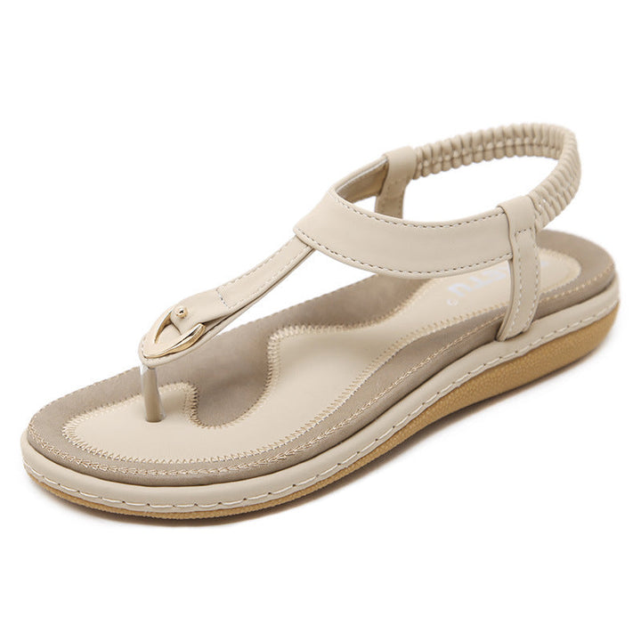 Orthopedic arch support flat sandals for women, offering foot support and all-day comfort.