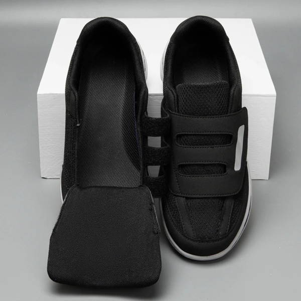 Adjustable slip-on orthopedic shoes for women, offering wide fit & comfortable foot support.