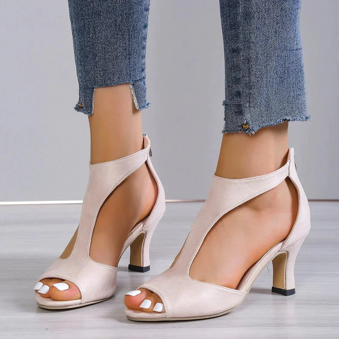 Comfortable summer heels: women's orthopedic high heels, perfect for dressy events & all-day wear.