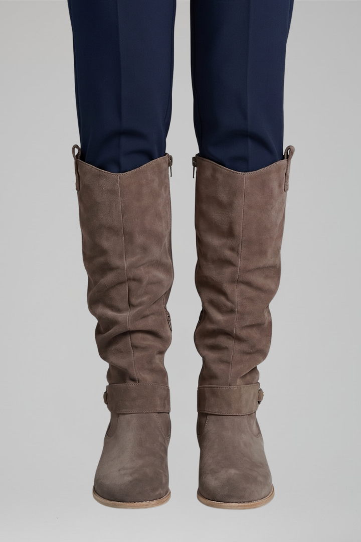 Everyday women's knee-high orthopedic boots, built for comfort with an easy-access side zipper.