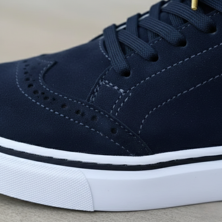 Stylish women's low-top orthopedic sneakers with perforated design for supportive comfort.