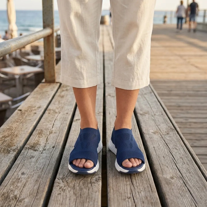 Arch support wedge sandals for women, lightweight and perfect for comfort.
