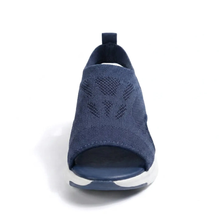 Women's comfort footwear: breathable wedge sandals with excellent arch support.