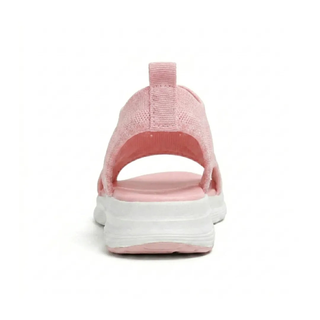 Casual women's comfort wedge sandals, featuring mesh and orthopedic support.