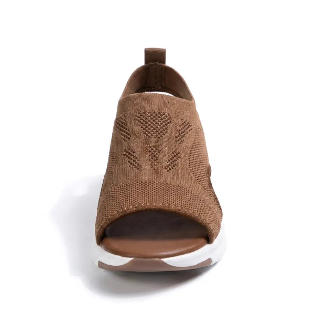 Casual mesh wedge sandals for women, ideal for all-day wear & walking.