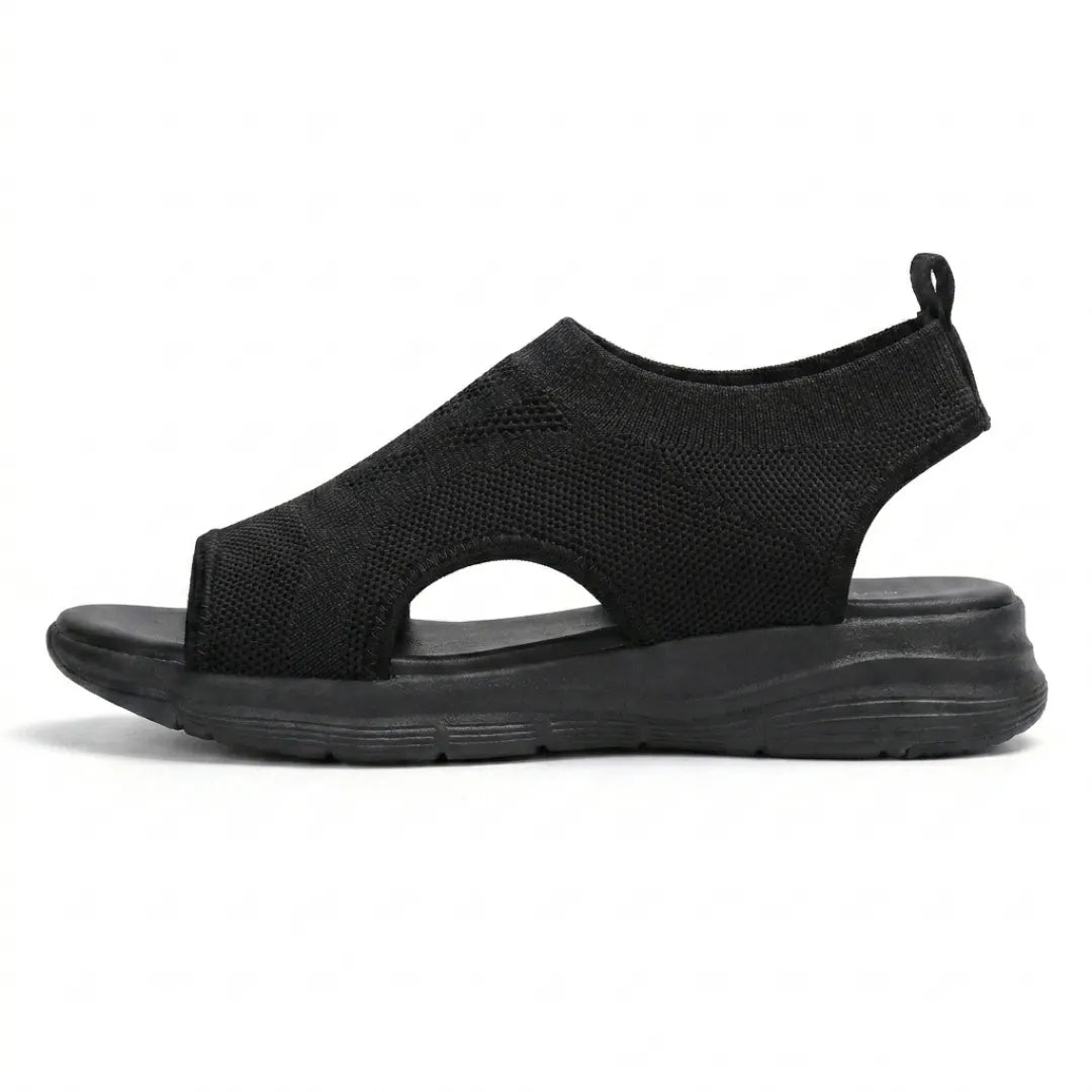 Comfortable women's wedge sandals with arch support for summer.