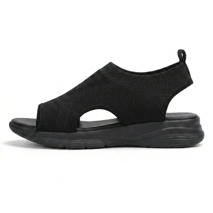 Comfortable women's wedge sandals with arch support for summer.