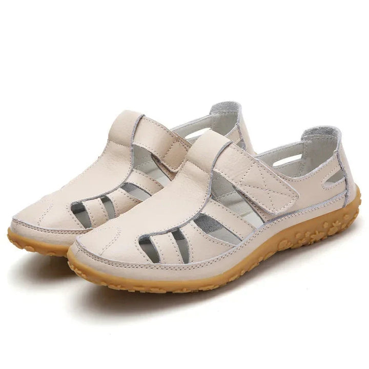 Soft strap women's orthopedic sandals with durable non-slip sole, ensuring comfort & foot support.