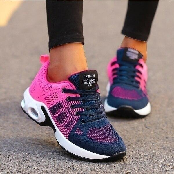 Women's orthopedic running shoes for all-day comfort. Ideal for walking & athletic activities.