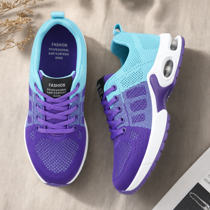 Comfortable women's athletic shoes, offering knee pain relief & support for walking and running.
