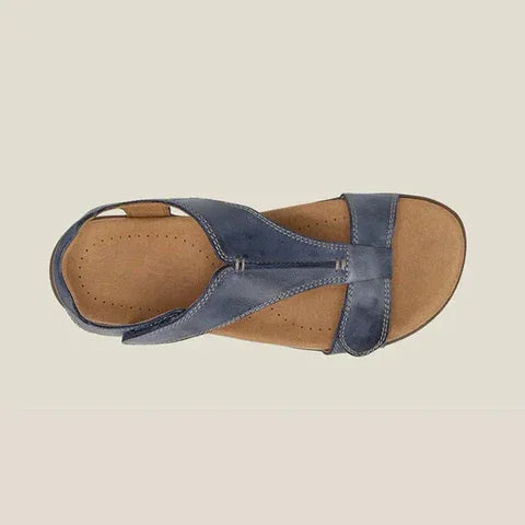 Women's orthopedic sandals, cushioned for all-day comfort, providing arch support for walking & daily wear.