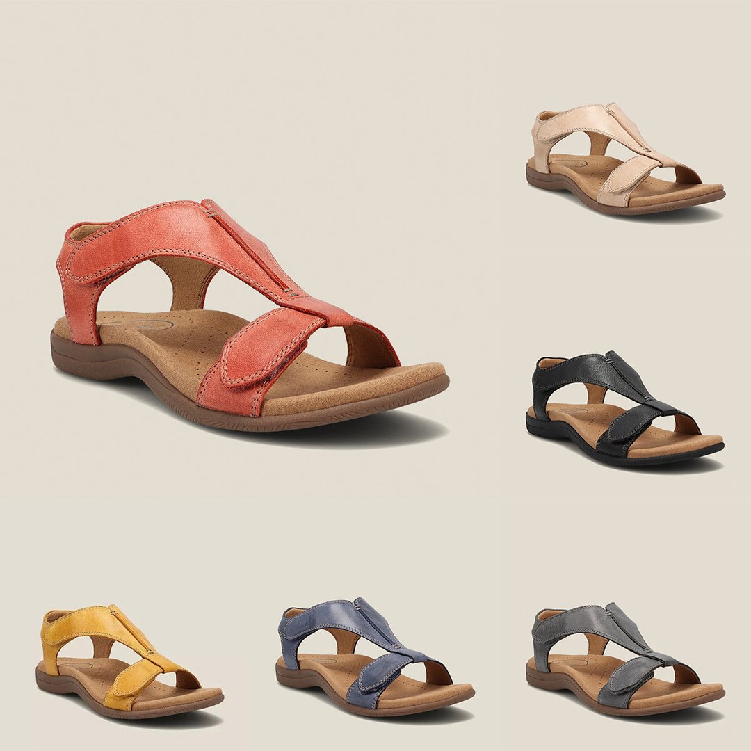 Cushioned orthopedic sandals for women, designed for ultimate comfort, featuring excellent arch support.