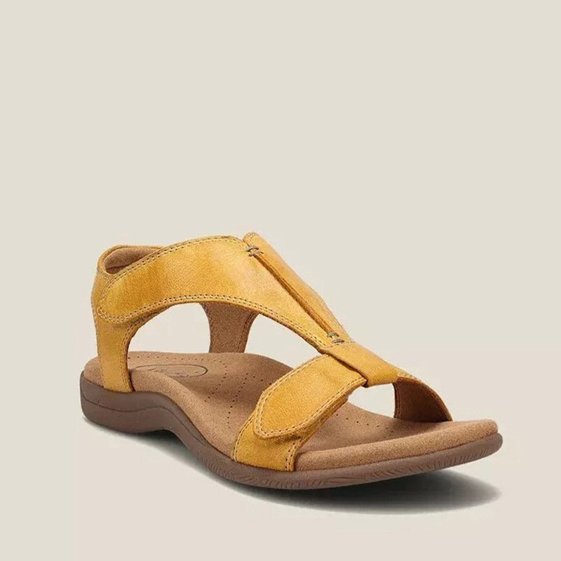 Supportive women's footwear: orthopedic sandals with soft cushioning & arch support for all-day wear.
