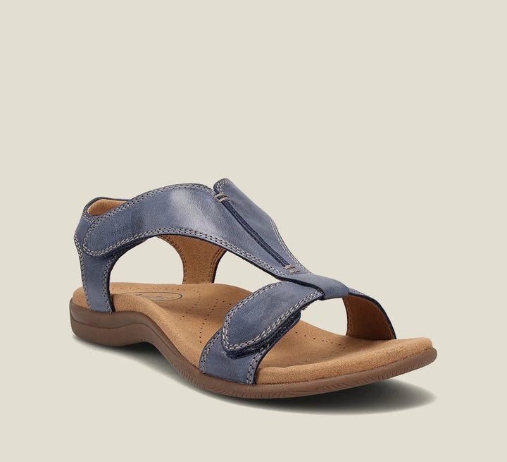 Versatile women's summer sandals, stylish T-strap design, orthopedic cushioning & superior arch support.