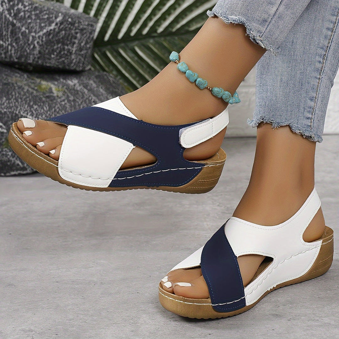 Women's orthopedic sandals with adjustable straps & arch support for all-day comfort & foot pain relief.