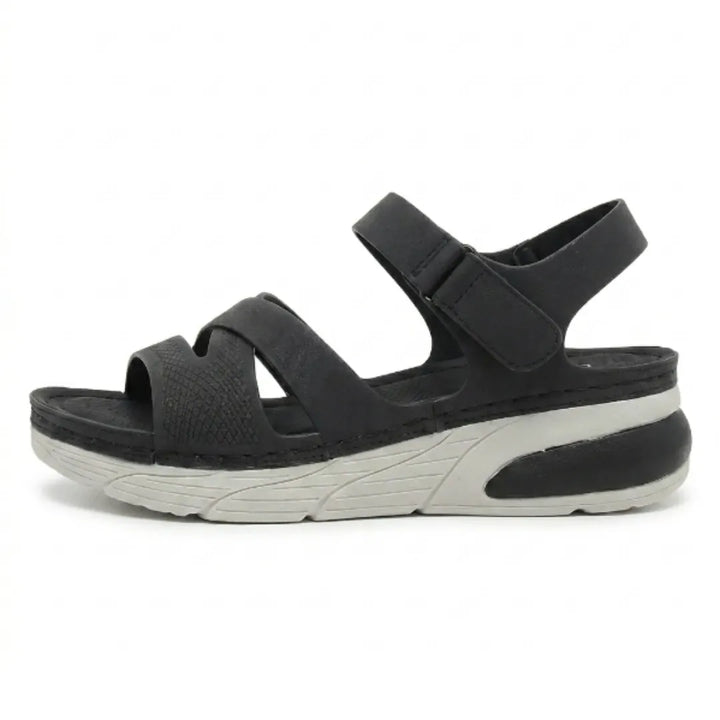 Women's orthopedic sandals with adjustable straps & arch support for ultimate comfort & foot pain relief.