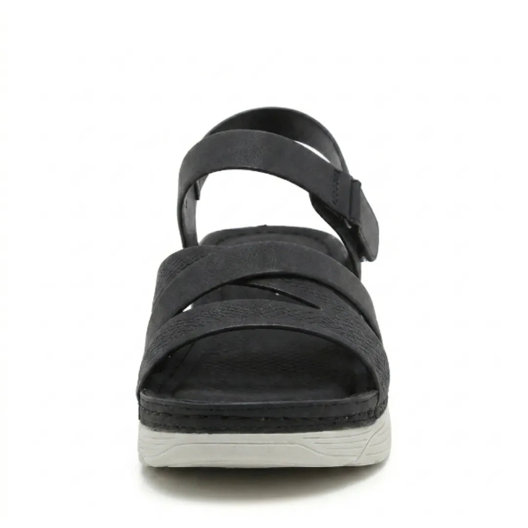 Casual women's summer sandals, orthopedic arch support & adjustable fit for comfortable walking.