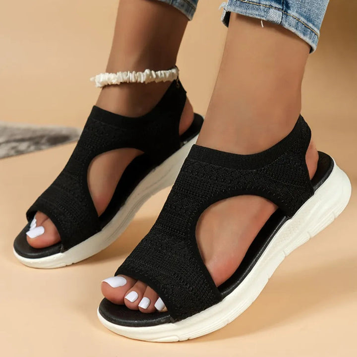 Travel-friendly women's orthopedic sandals, arch support & cushioning for long walks.