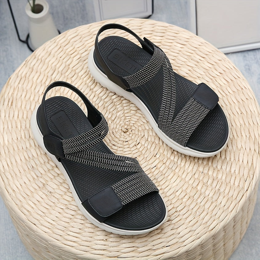 Women's orthopedic sandals with arch support for plantar fasciitis relief. Comfortable summer footwear.