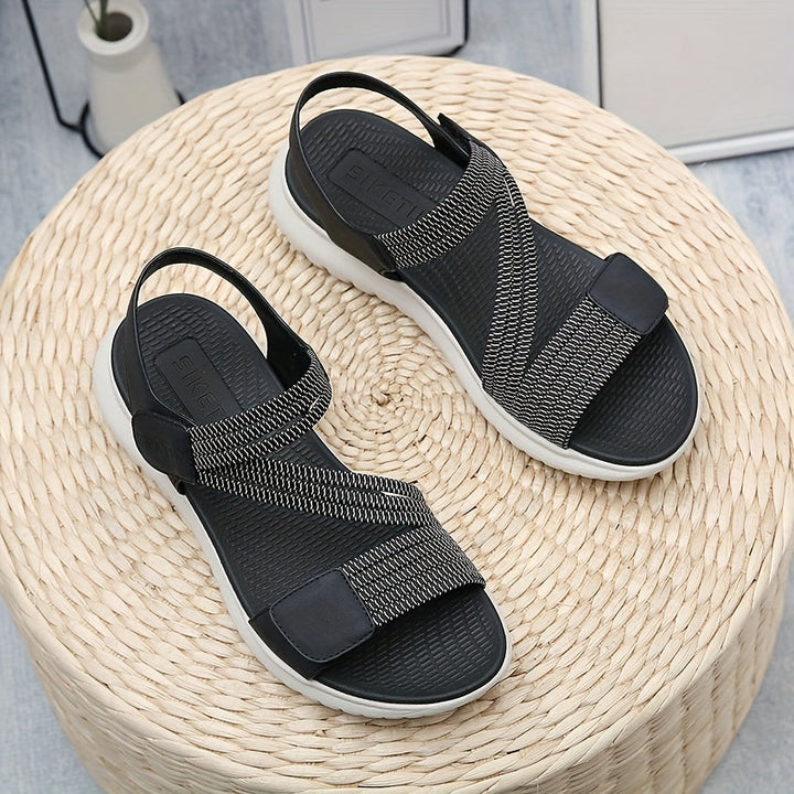 Women's orthopedic sandals with arch support for plantar fasciitis relief. Comfortable summer footwear.