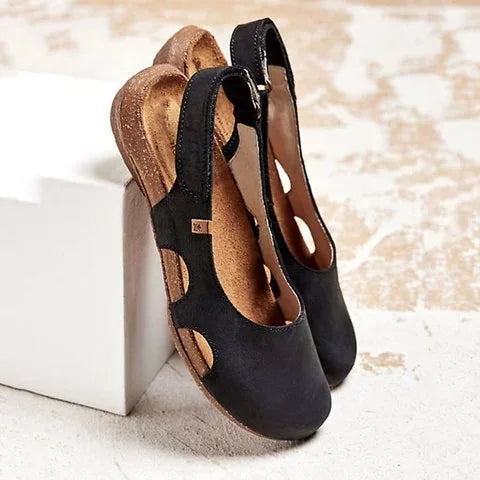 Women's orthopedic sandals with cushioned arch support, perfect for summer comfort & everyday walking.