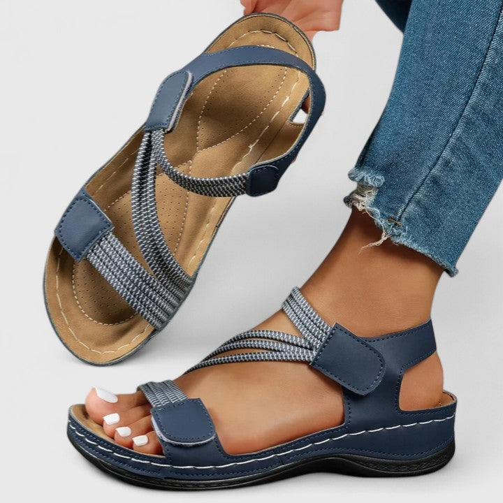 Ergonomic women's comfort sandals, offering superior arch support for pain relief & posture correction.