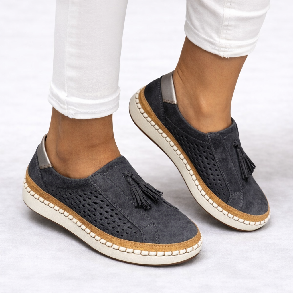 Breathable women's orthopedic slip-on shoes, designed for all-day comfort & casual daily wear.