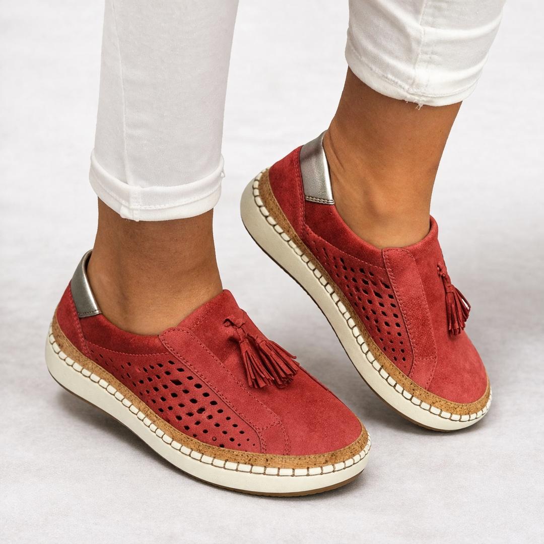 Comfortable women's slip-on orthopedic shoes, perfect for casual daily wear & supportive walking.