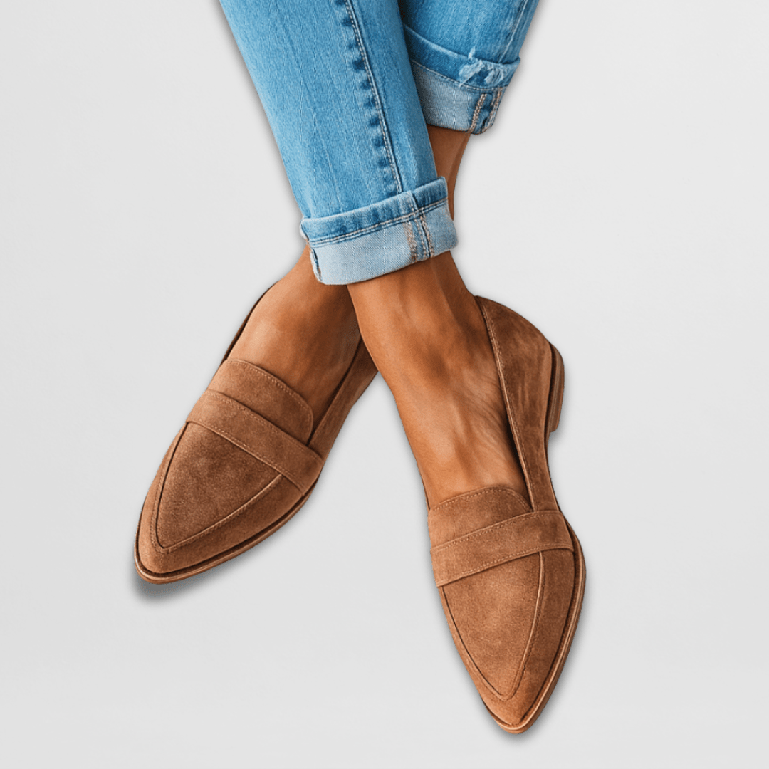 Women's orthopedic slip-on loafers for all-day comfort and support. Ideal for casual everyday walking.