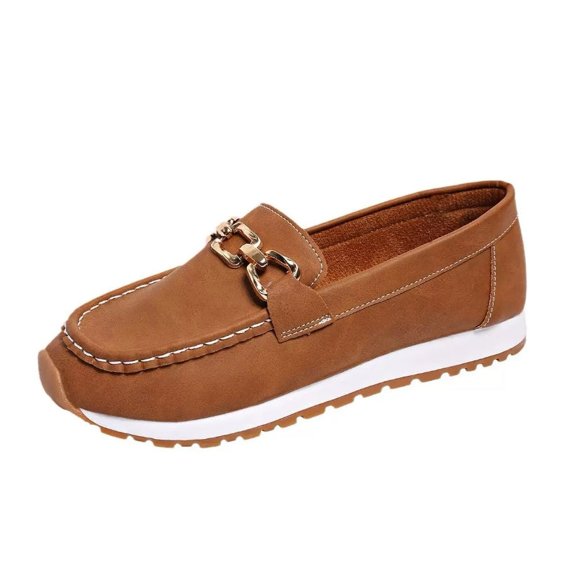 Women's orthopedic slip-on loafers with arch support for superior comfort & foot health.