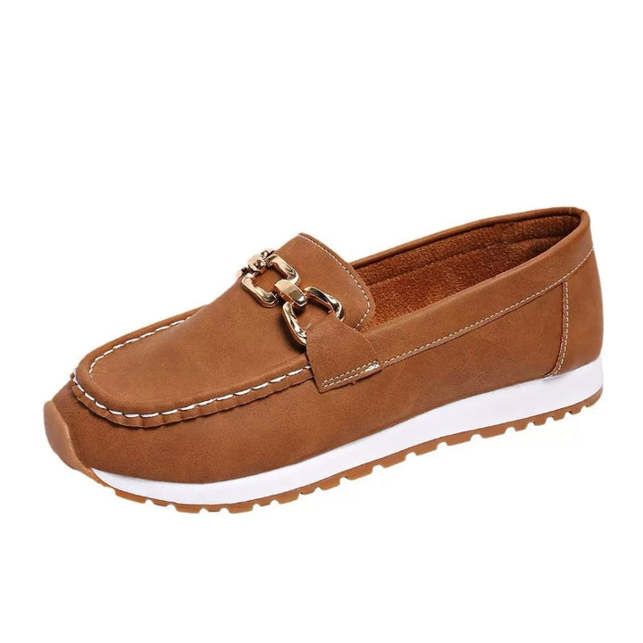 Women's orthopedic slip-on loafers with arch support for superior comfort & foot health.
