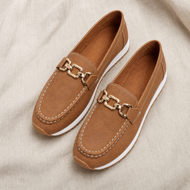 Promote foot health with women's slip-on orthopedic loafers, cushioned, with arch support.
