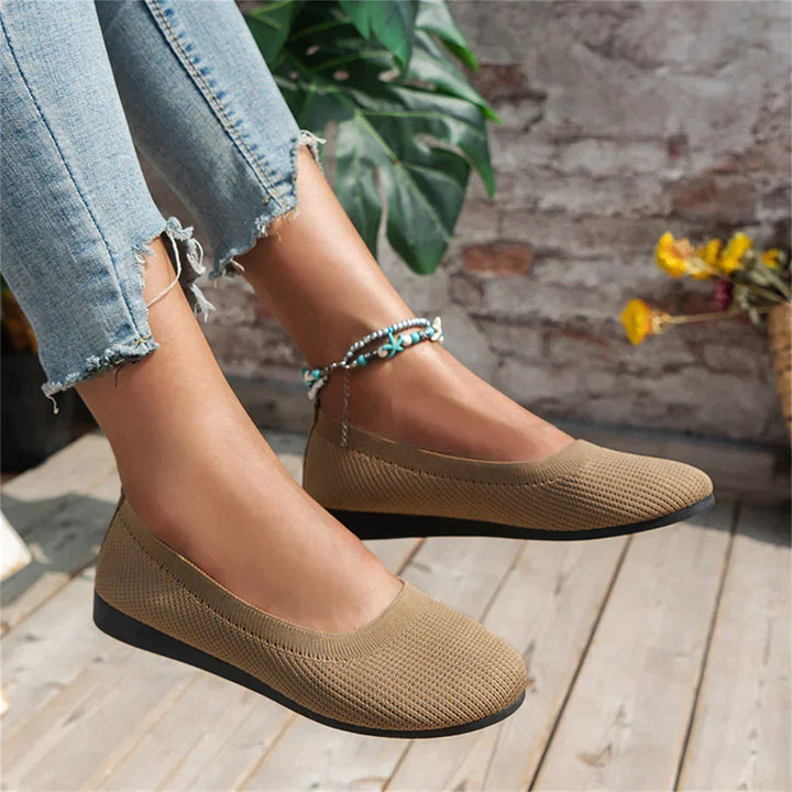 Casual women's slip-on orthopedic shoes with non-slip sole, memory foam for supportive walking.