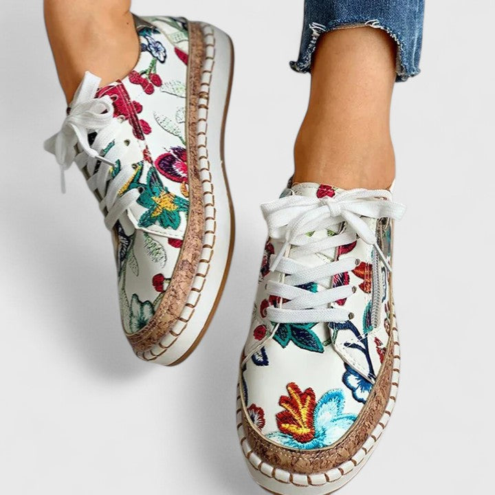 Easy slip-on women's walking shoes, orthopedic design with superior arch support for all-day comfort.