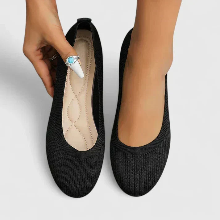 Casual women's orthopedic slip-on walking shoes, designed with arch support for all-day comfort.