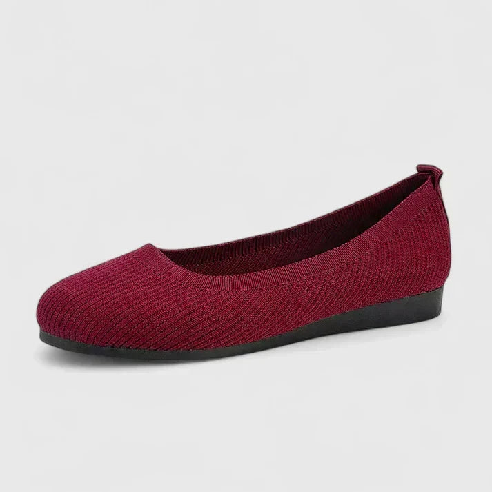 Lightweight women's orthopedic slip-on walking shoes, showcasing arch support and a comfortable design.