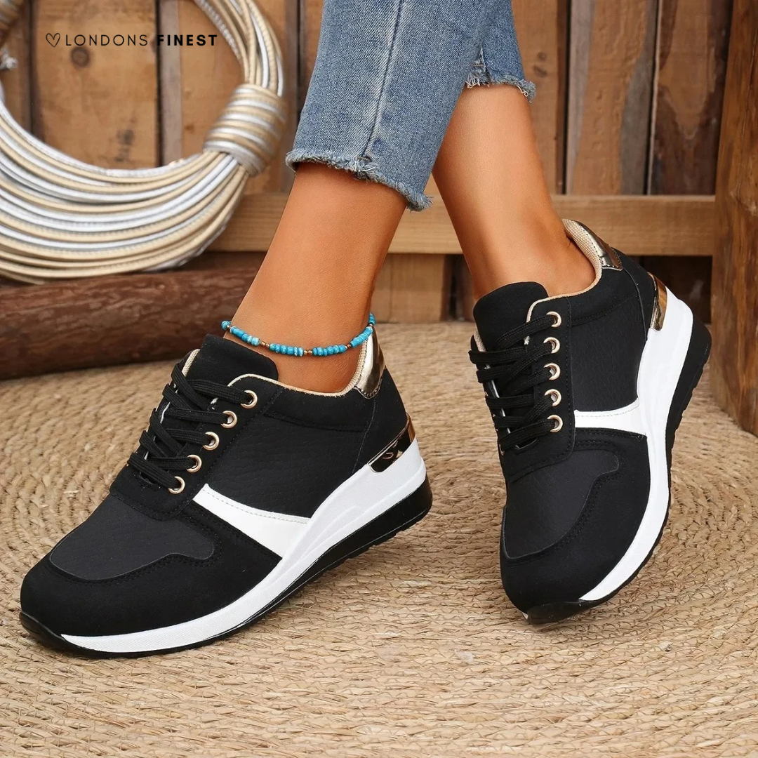Versatile women's orthopedic sneakers, perfect for casual outfits, providing ultimate arch support & pain relief.