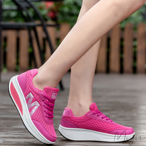 Women's orthopedic sneakers with arch support for foot pain relief & active comfort. Ideal for walking & daily wear.