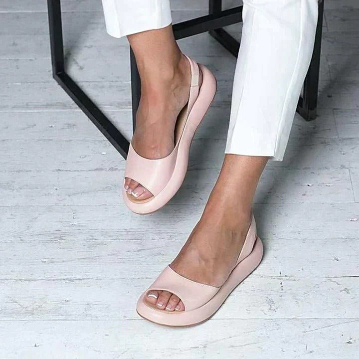 Women's orthopedic summer slingback sandals, providing arch support and comfort for daily wear.