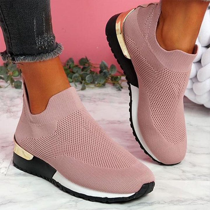 Women's orthopedic supportive sneakers for walking & pain relief.