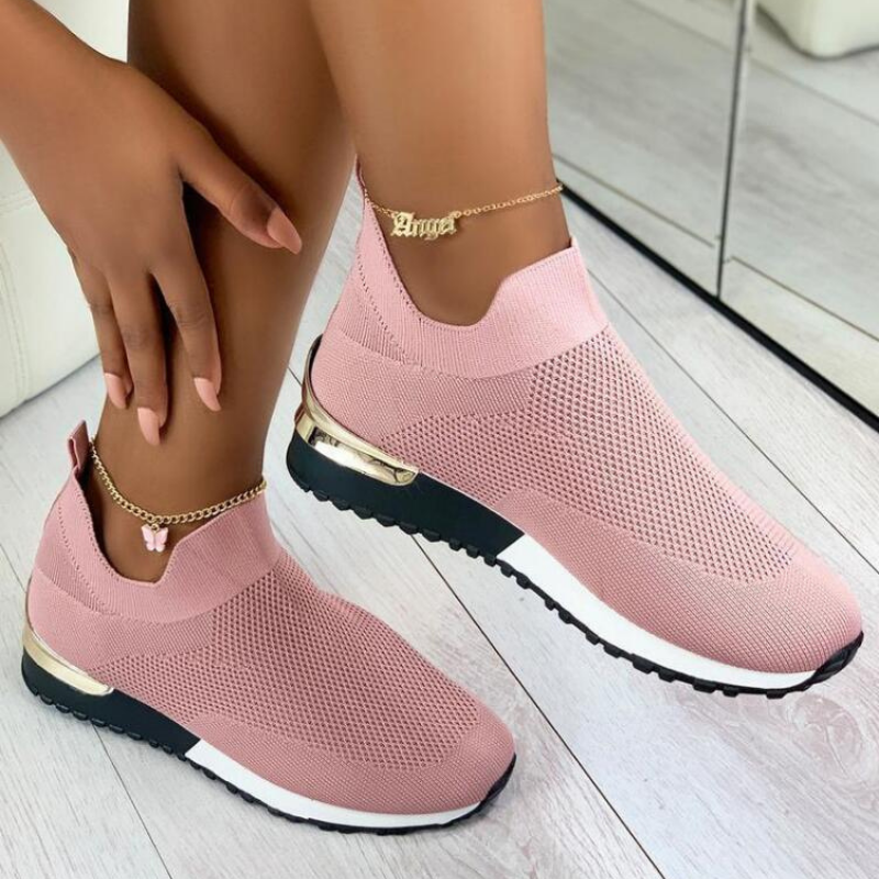 Comfortable women's orthopedic sneakers with posture support for everyday wear.