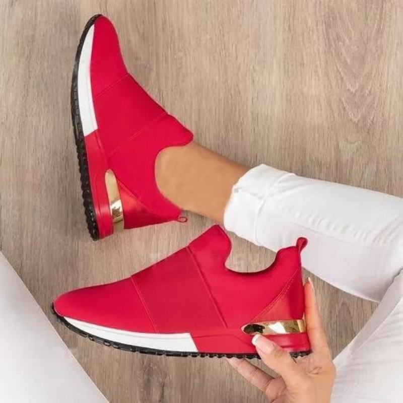 Stylish women's lace-up orthopedic sneakers offering ultimate support & comfort.