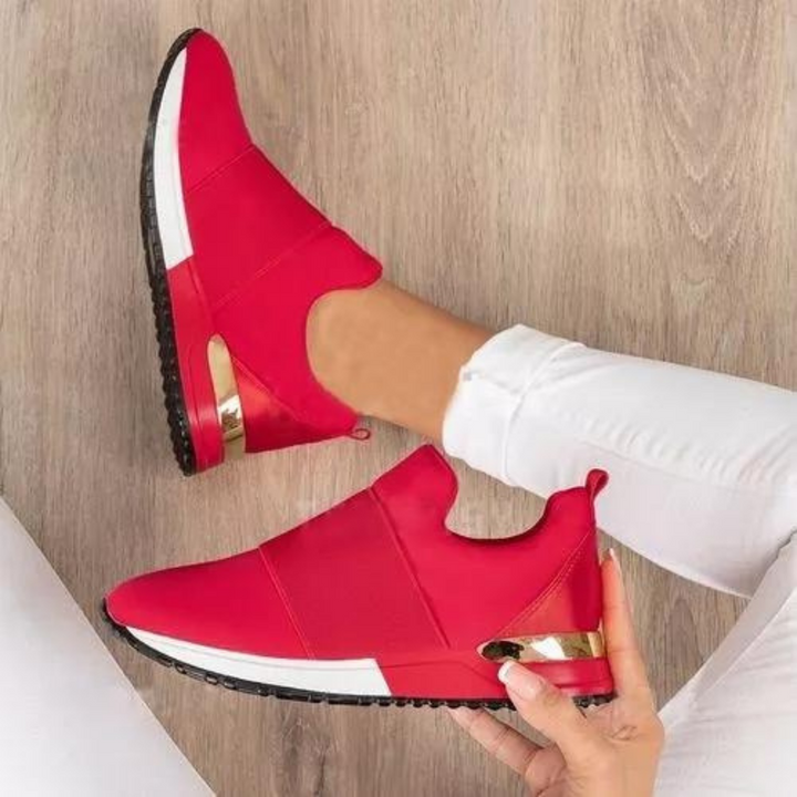 Stylish women's lace-up orthopedic sneakers offering ultimate support & comfort.