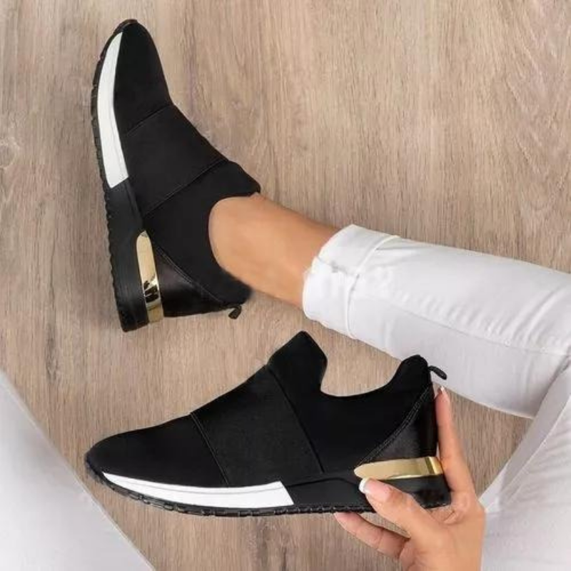 Active women's walking sneakers, orthopedic and supportive for pain relief.