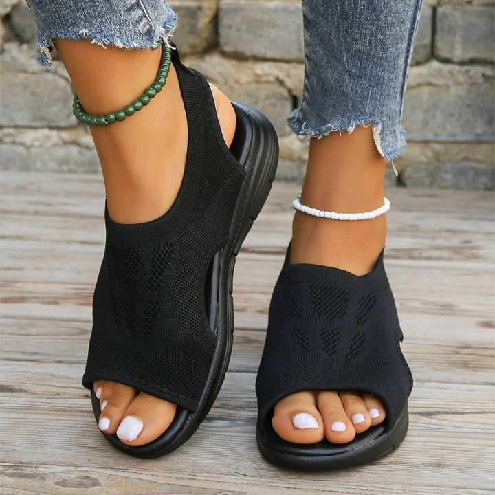 Women's orthopedic walking sandals with arch support for all-day comfort.
